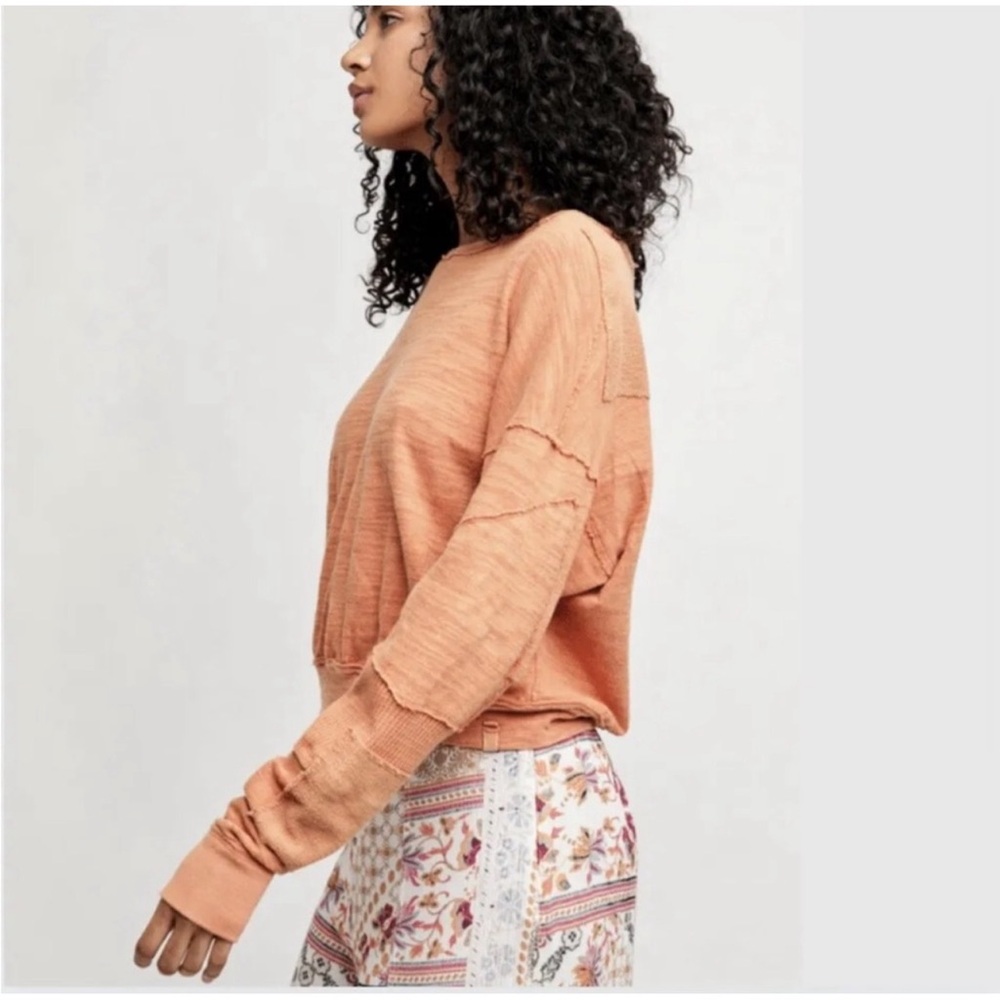 Free People 5 Star Tee / Sweet Cinnamon NWT SZ XL - Picture 5 of 14